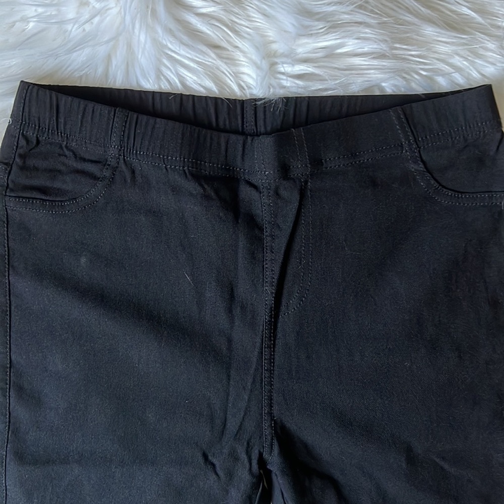 Boutique Moto Like Leggings with Ankle Zipper Black Size Large [no tag] - Picture 3 of 5